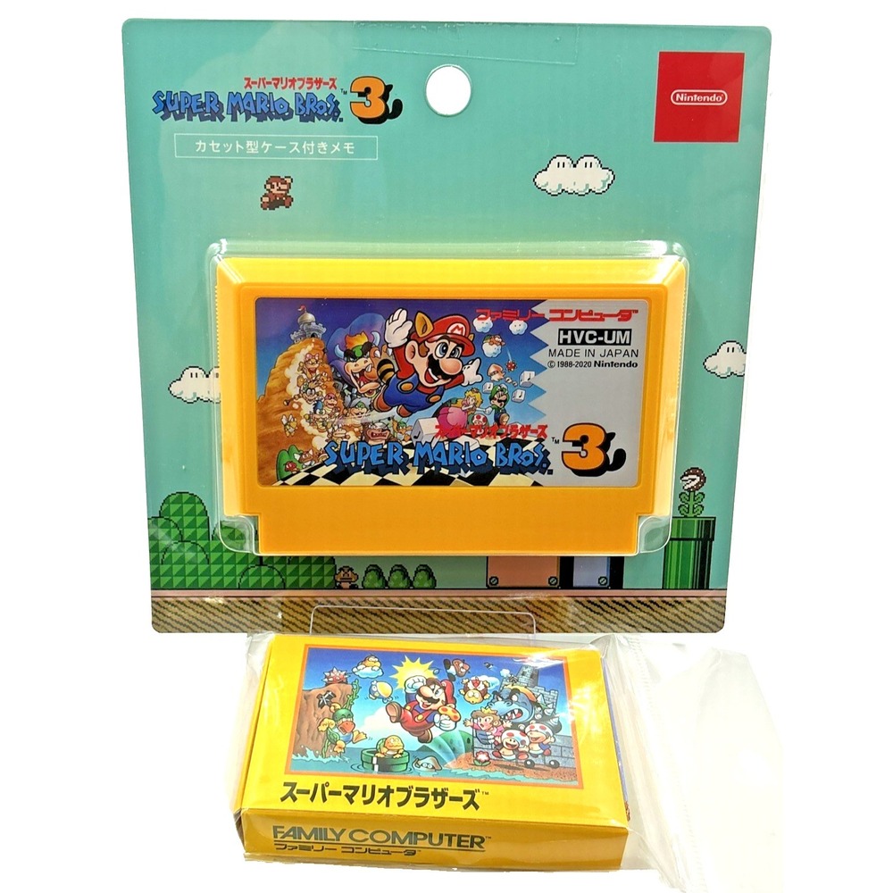Nintendo Super Mario Family Computer Memo Pad With Replacement Paper Japan